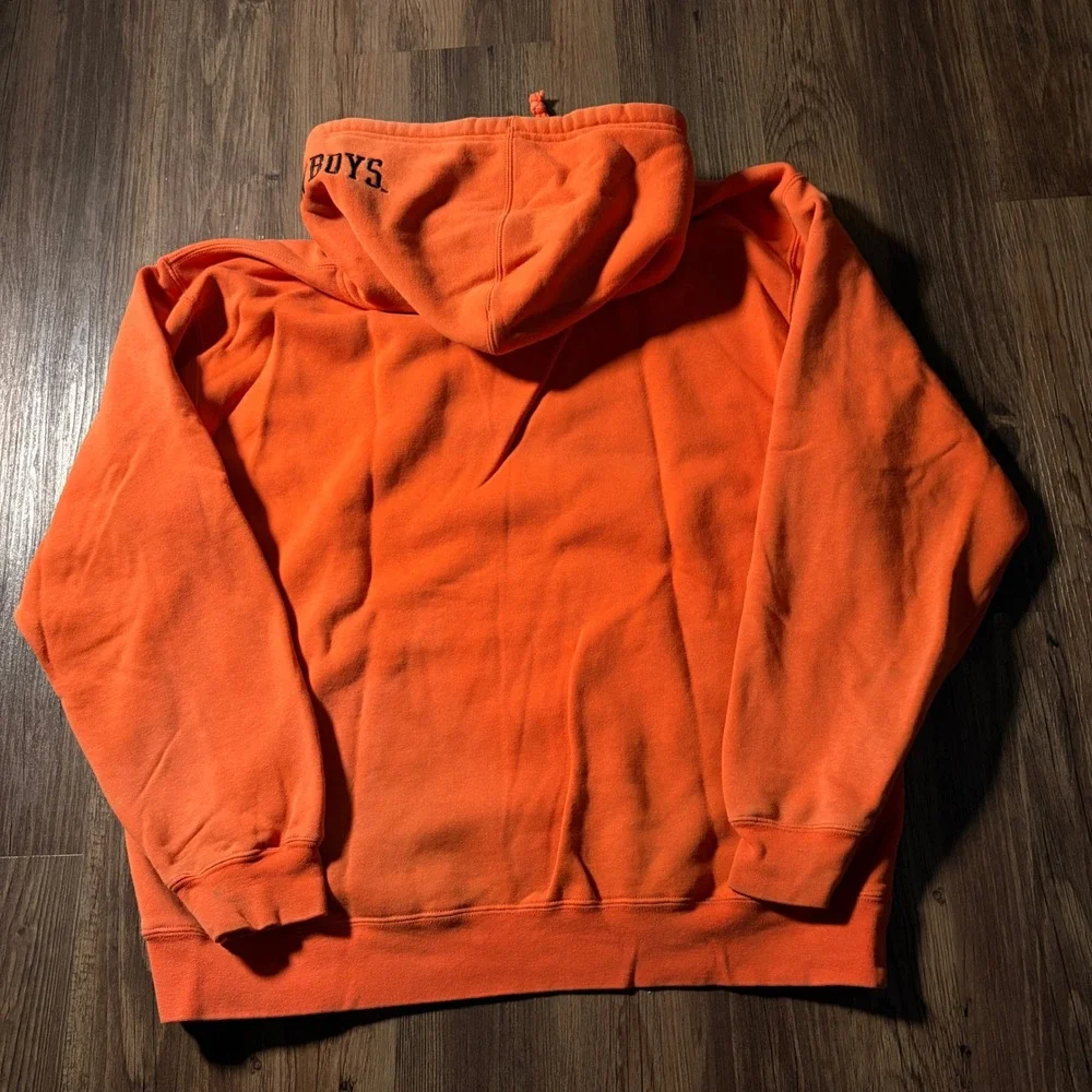 Orange OSU Cowboys Hoodie Sweatshirt Pullover Mens Size XL NCAA Oklahoma State‎
